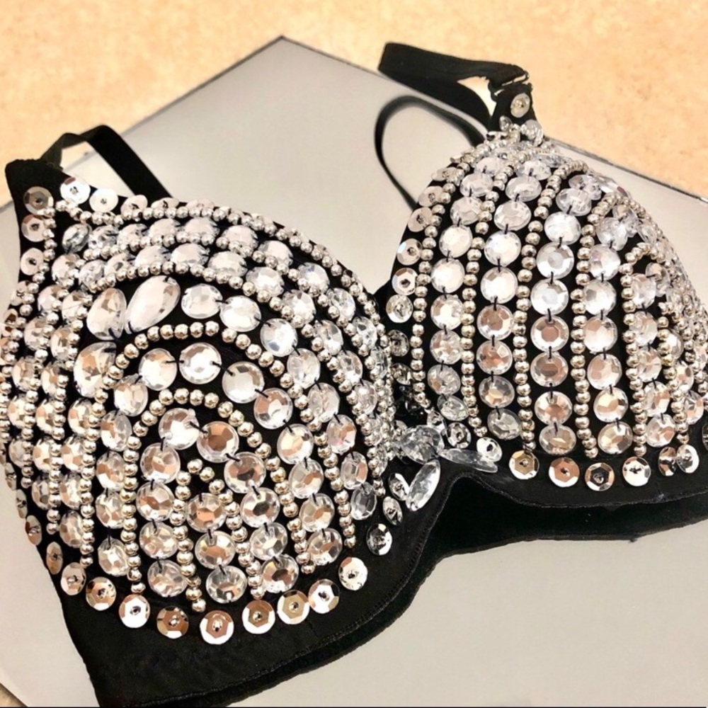💎 Gorgeous Crystal Rhinestone Diamond Bra💎 - Picture 5 of 9